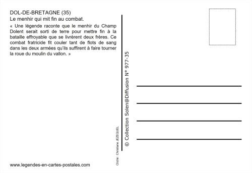 Le menhir qui mit fin au combat