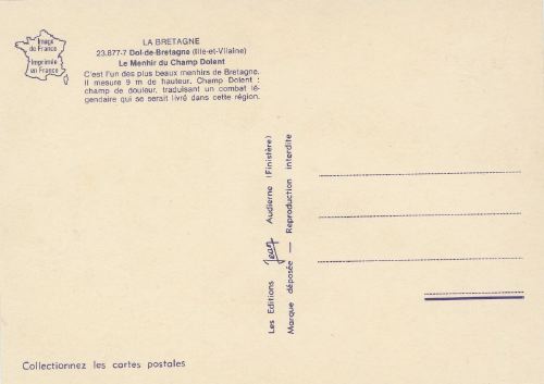 Menhir du Champ Dolent