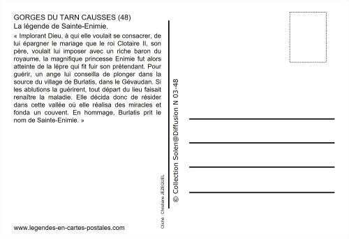 La légende de Sainte-Enimie
