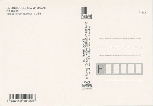 Légende de La Bourboule