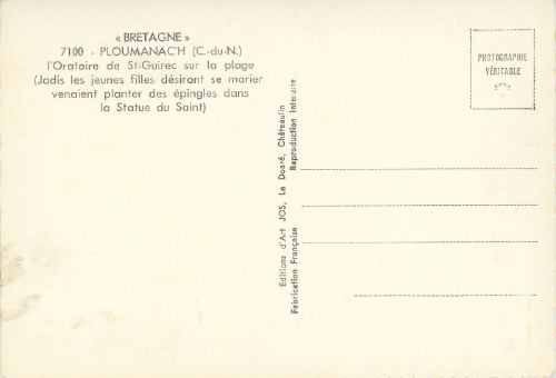 L'Oratoire de St-Guirec sur la plage